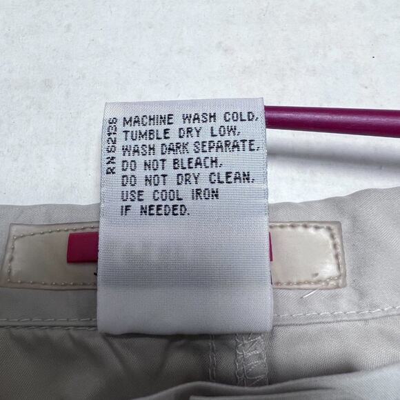 Vintage GUESS Cropped Chino Pants SIZE 27 Beige Cuffed Capri Drawstring EUC - Picture 5 of 9